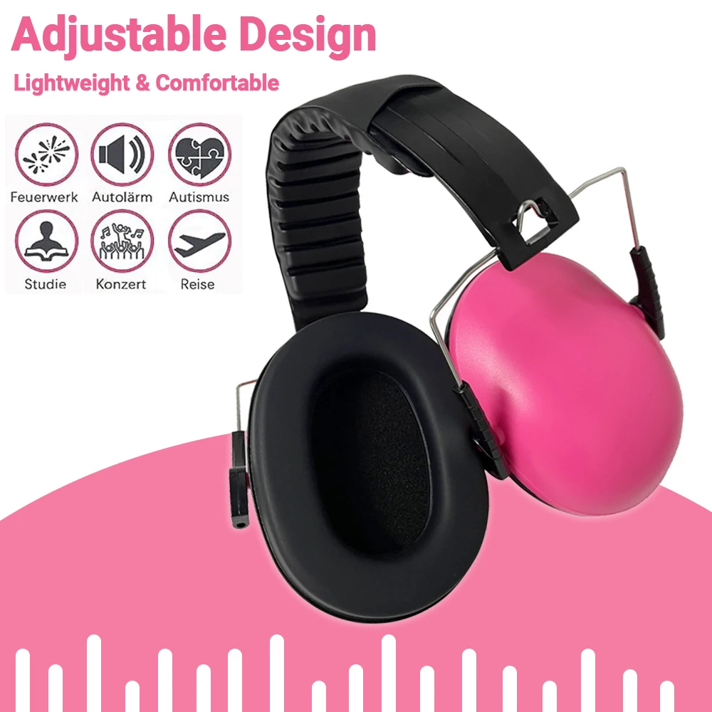 Adjustable Child Earmuff Anti Noise Soft Baby Ear Hearing Protector Children Sleep Ear Stretcher Baby Noise Reduction Headphones