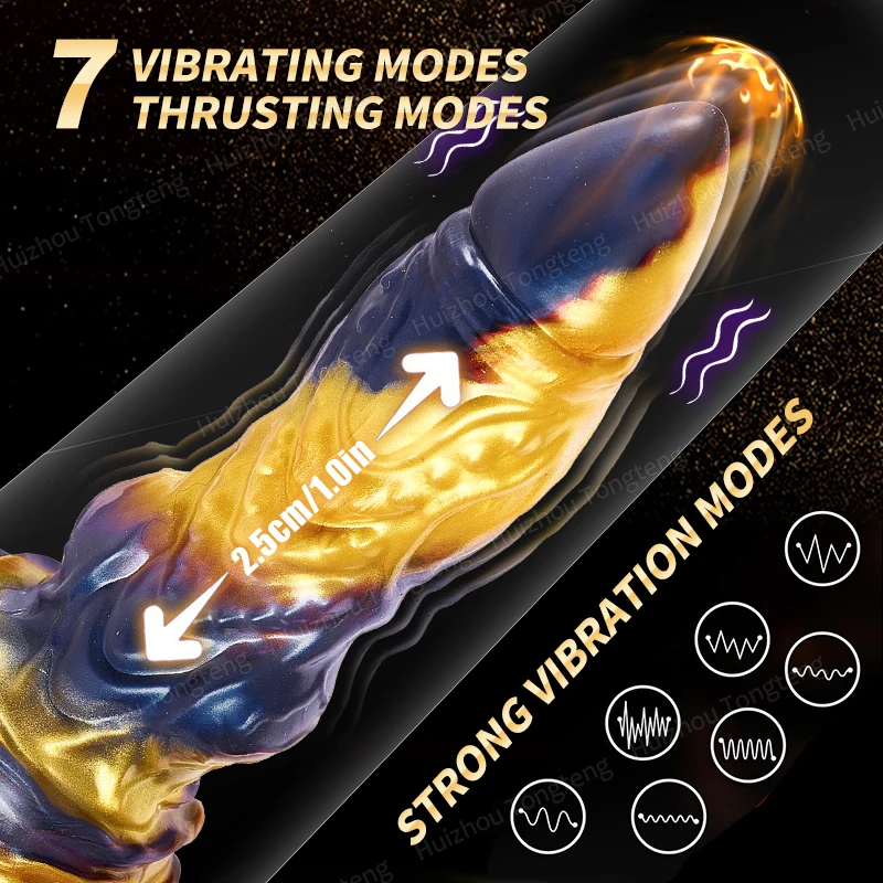 7 Modes Thrusting Dildo Vibrator Huge Thick Anal Vibrator Remote Control Monster Dildo Penis Suction Cup Sex Toys For Women