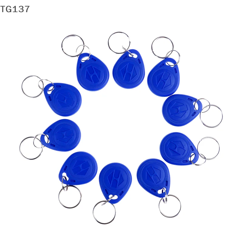 10Pcs TK4100 Keychains 125KHZ RFID Proximity Id Card Token Tags Key Fobs NFC