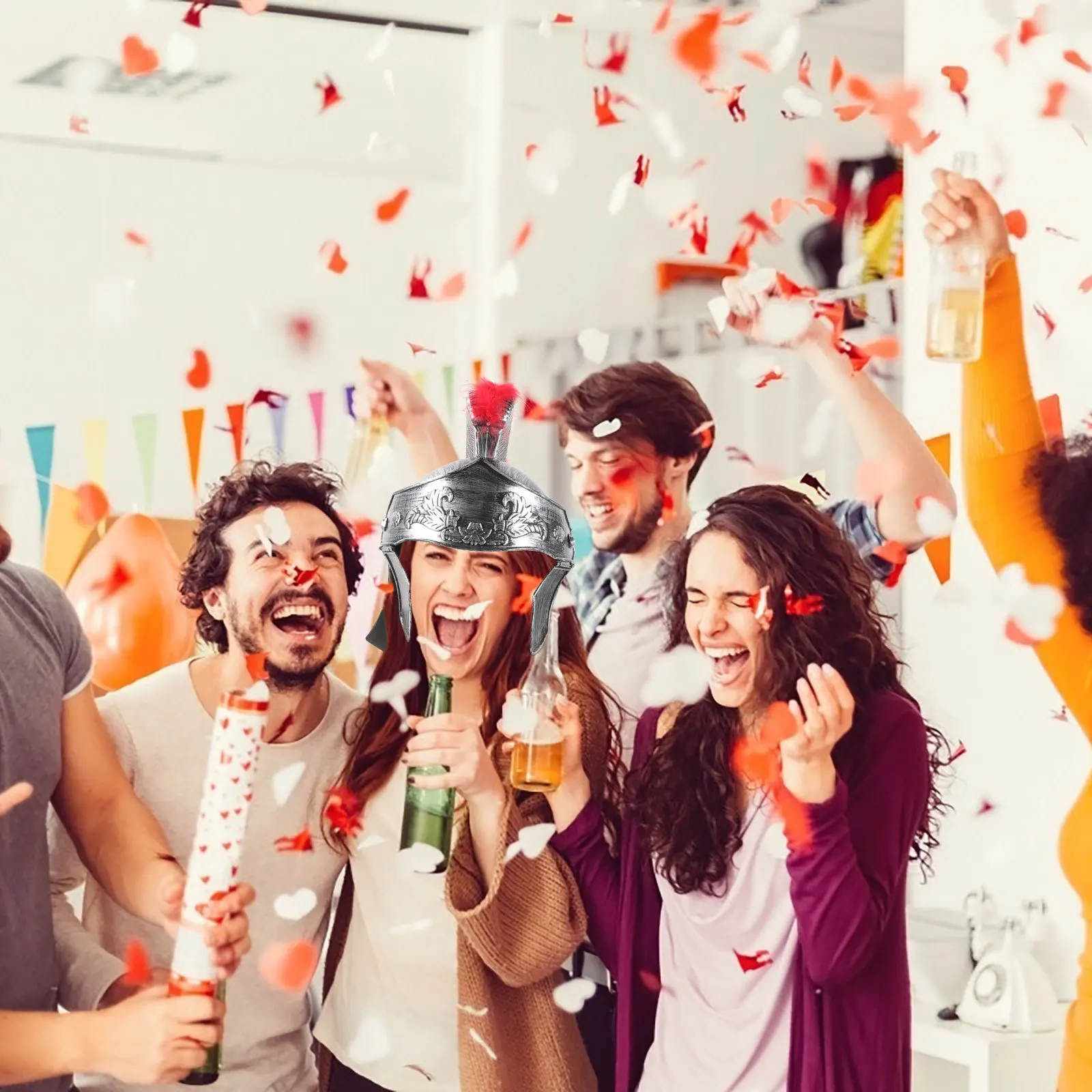 

Vintage Roman for Men Cosplay Medieval Soldier Costume Headgear Carnival Party Photo Prop Decoration Accessory