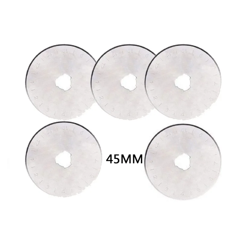 Nóż obrotowy do cięcia skóry, 45mm nóż obrotowy do cięcia tkanin ostrze tarczowe DIY Patchwork szycie pikowanie Fit Olfa Cut