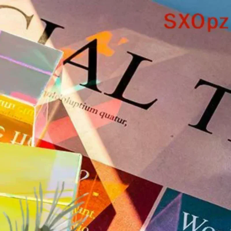 Mini K9 Crystal Prism Cube Optical Glass RGB Dispersion: X-Cube Physics Teaching Art Decor Jewelry Craft DIY