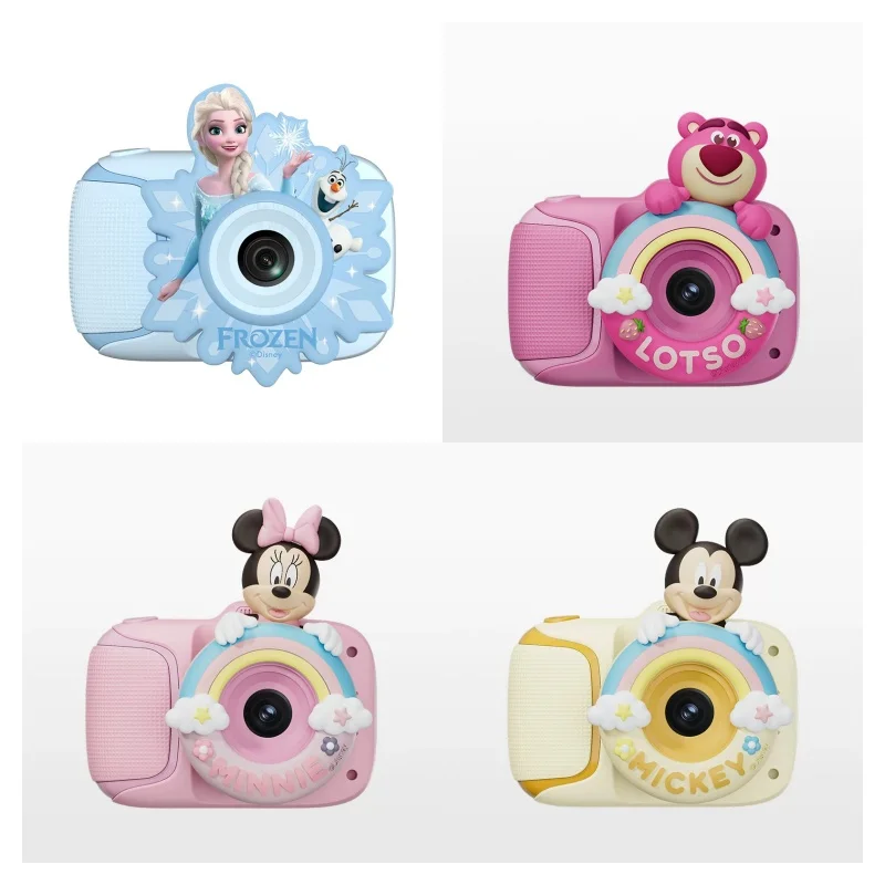 

Игрушка-камера с изображением клубничного медведя, Микки и Минни, двойная фронтальная и задняя камера, подарок на день рождения и фестиваль высокой четкости