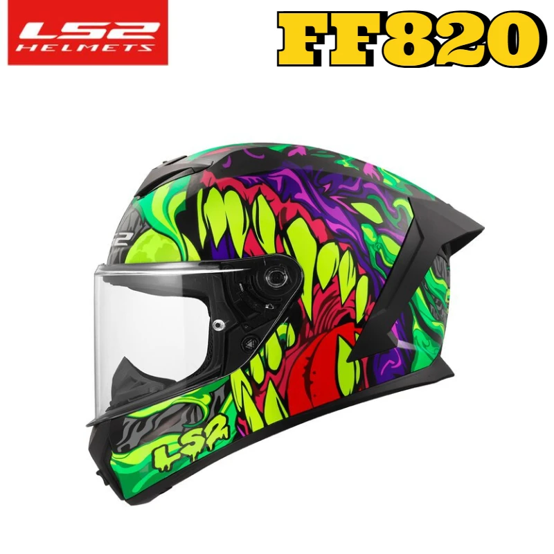 

LS2 FF820 Motorcycle Helmets Full Face Double Lens Off-road Racing Helmet Men Large Tail Wing Breathable Cascos Para Moto DOTls2