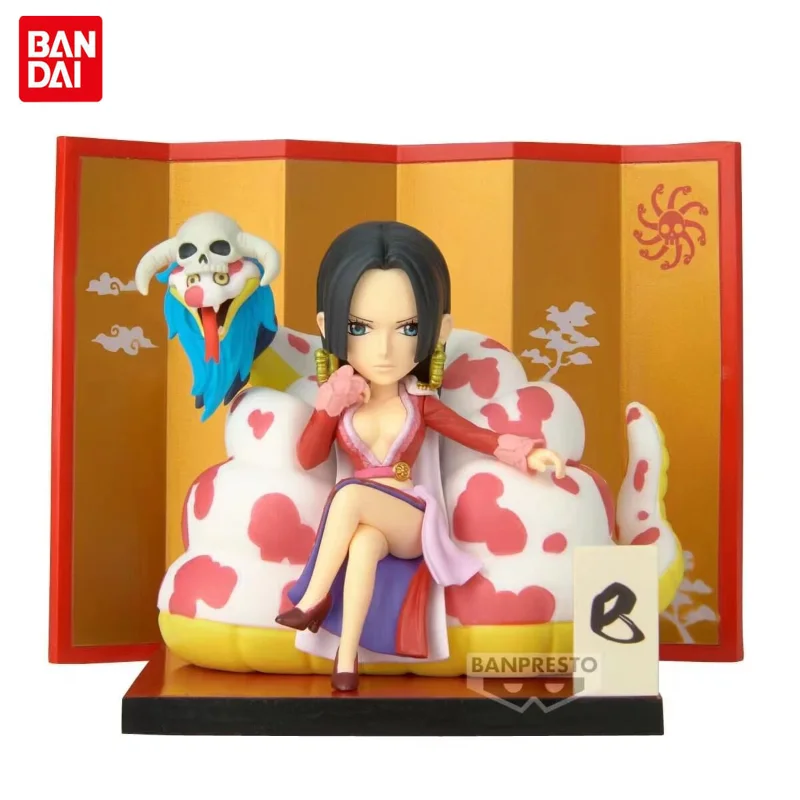 

BANDAI Original Anime ONE PIECE BOA.HANCOCK & SALOME World Colleclable Figure Action Model Desktop Decoration