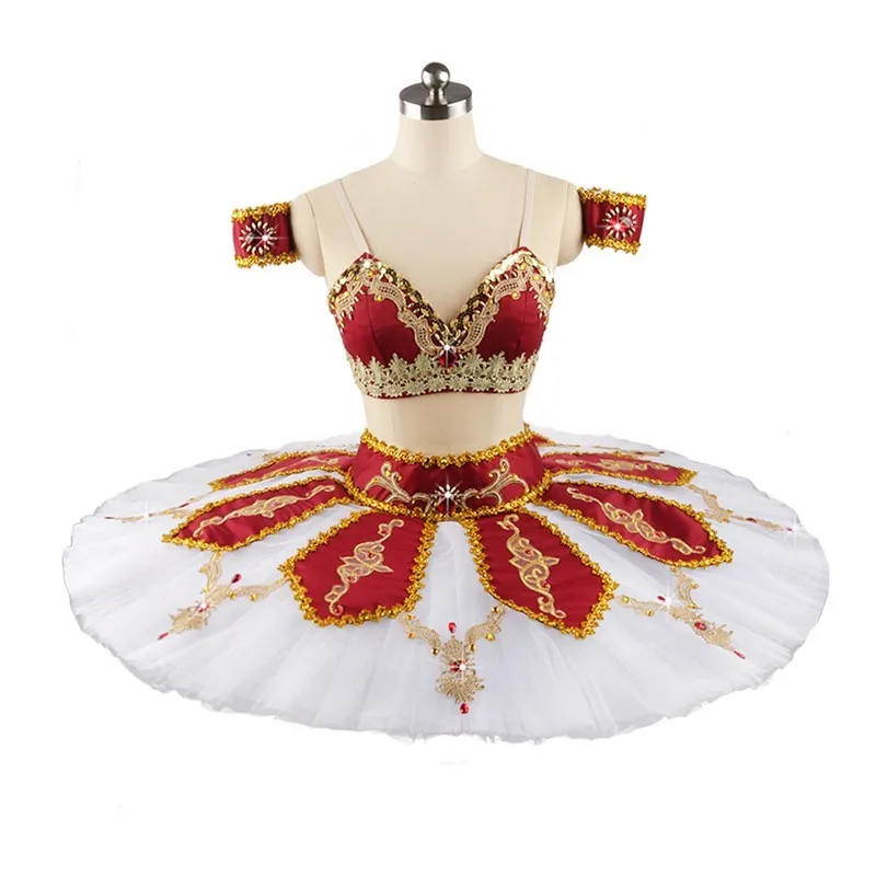 

New Coming Professional Girls Women Dance Performance Wear Crochet Tutu Top With Skirt