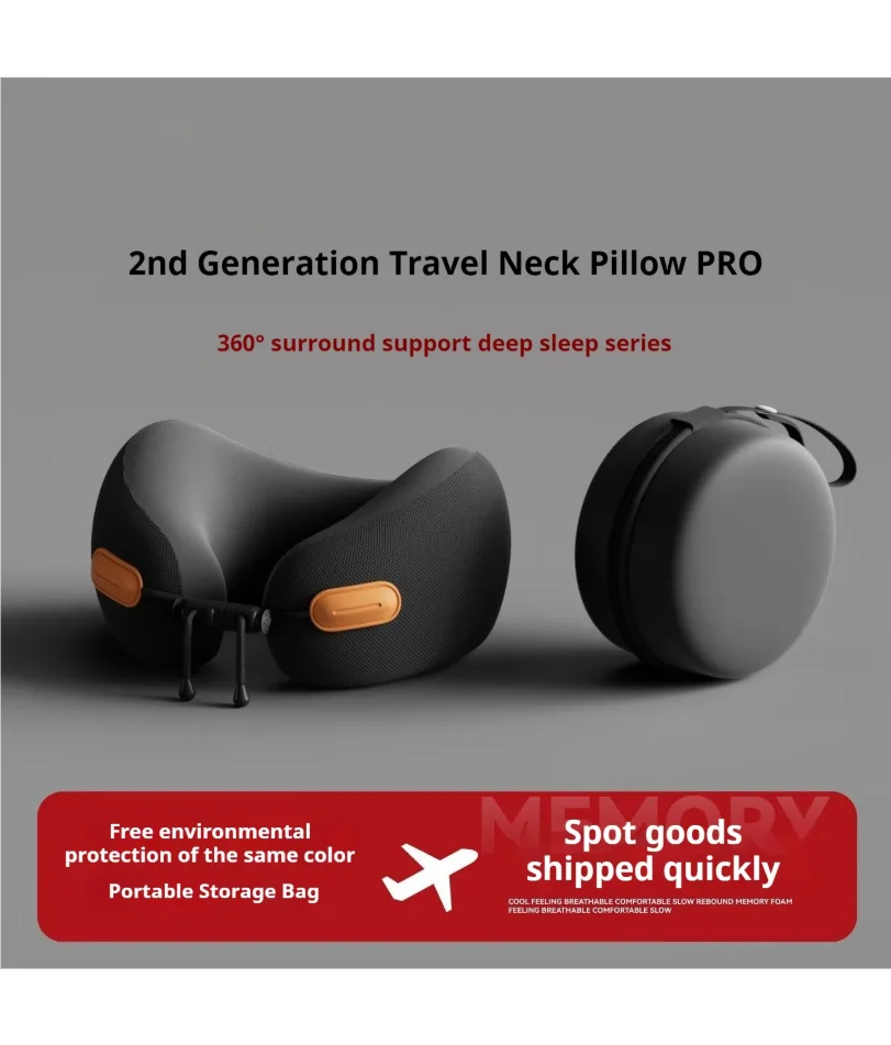 

U Shaped Memory Foam Neck Cushion Travel Healthcare Soft Travel Pillow Neck Cervical Airplane Pillow