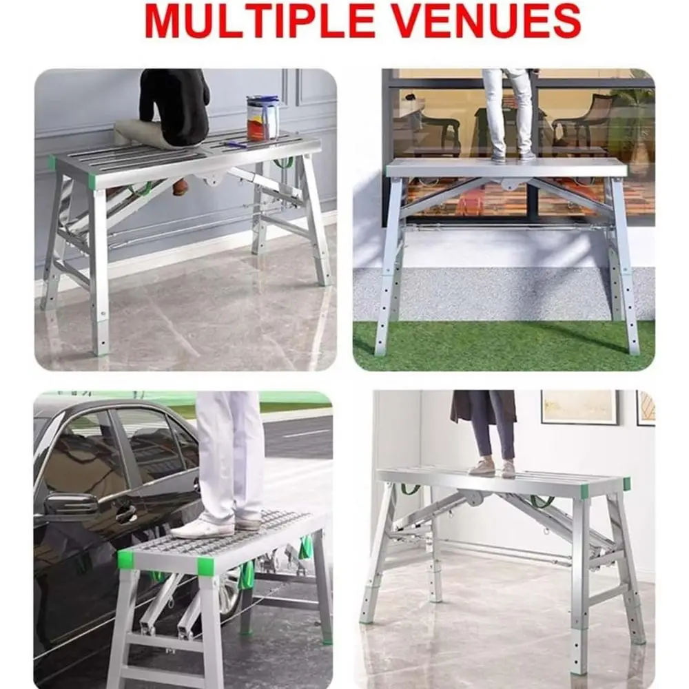 Adjustable Height Scolding Work Platform Scaold Tower Ladder Stool Bench Carbon, Steel Structure or Heavy Duty Projects with 400