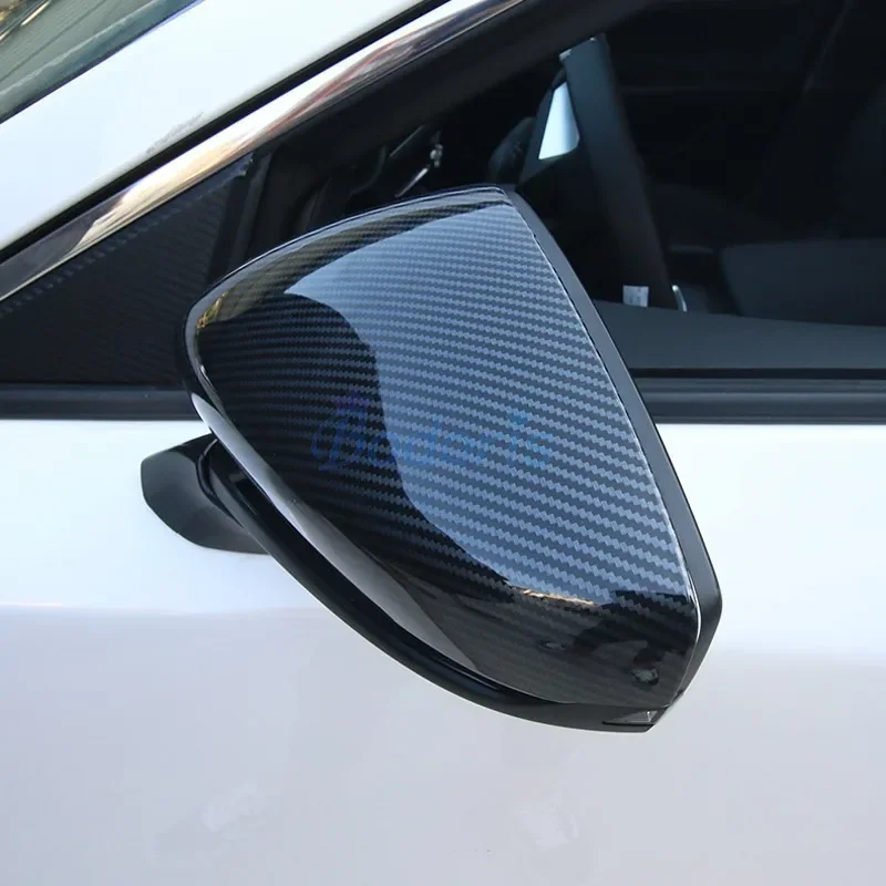 

Door Mirror Cover For Mazda 3 M3 Axela 2020 Carbon Fiber Look Side Rearview Overlay Caps Garnish Moulding Auto Car Accessories