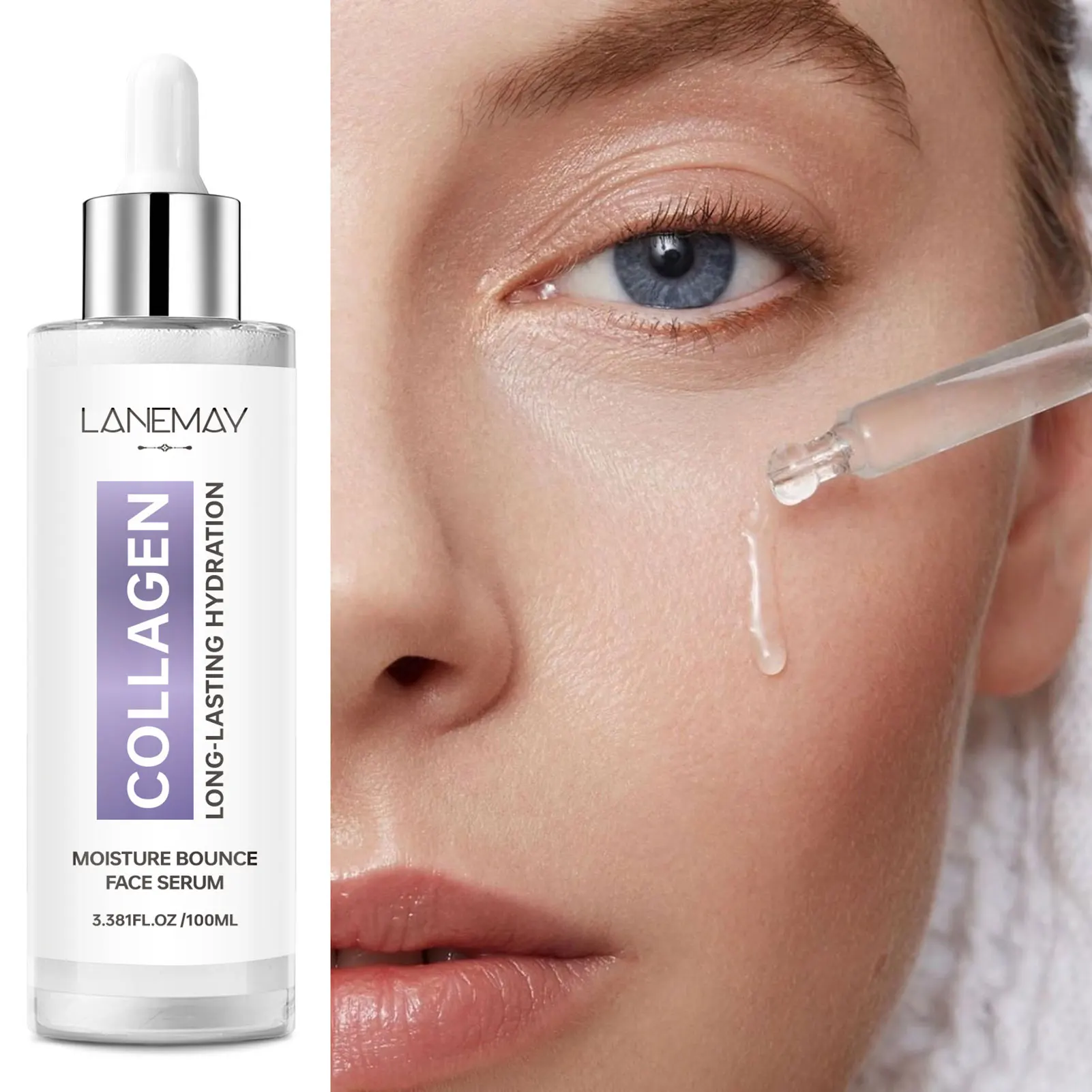 

100ml Moisture Bounces Face Serum Nourishing Moisturizing Skin Rejuvenation Delicate Pores Daily Skin Care Serum For Women Girls