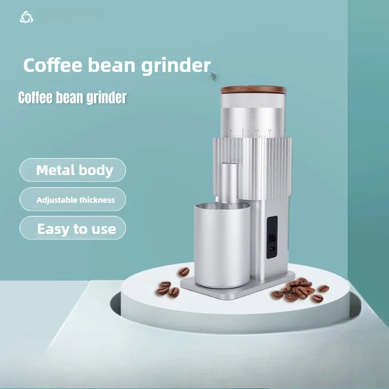 مطحنة القهوة المحمولة - مطحنة كهربائية صغيرة، مطحنة حبوب القهوة، مطاحن القهوة للاستخدام المنزلي، هدية السفر لجميع القديسين