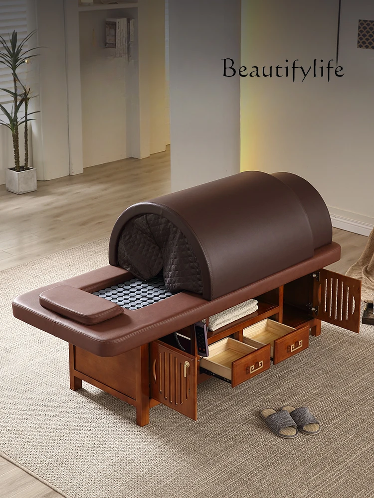 Nordic Beauty Salon Dedicated Intelligent Smoke-Free Automatic Moxibustion Bed