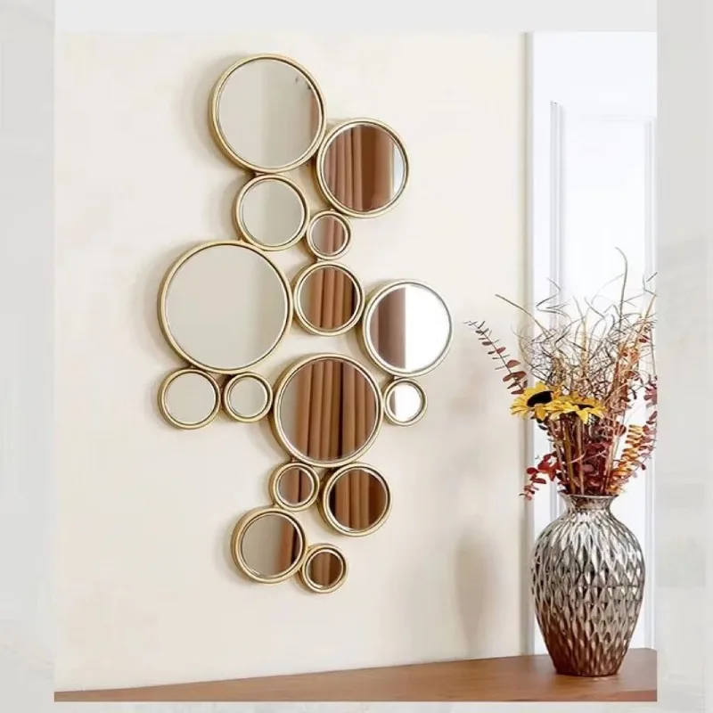 107X59CM Modern Nordic Style Iron Wall Mirrored Home Decor Network Red Clothing Store Porch Decoration Combination
