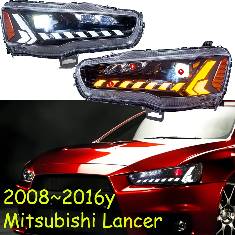 

Автомобильный бампер, фара для Mitsubishi Lancer, фара все в наличии 2008 ~, автомобильные аксессуары, светодиодный задний фонарь