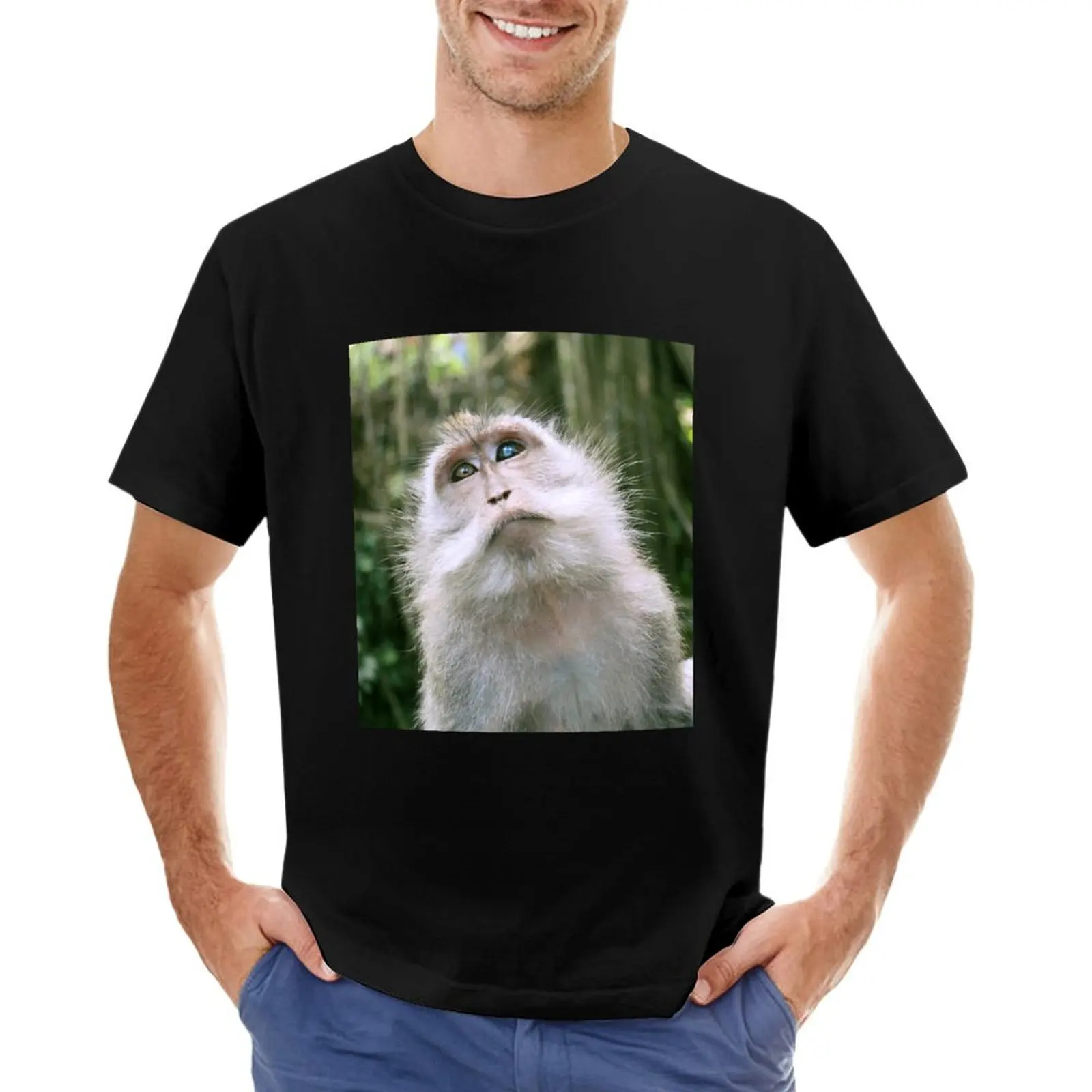 Brooding Balinese Long Tailed Monkey T-Shirt rapper graphic tees blanks mens shirts graphic tee