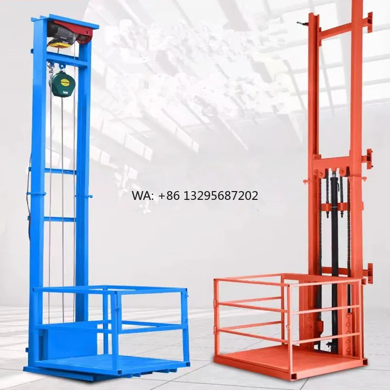 

Safety Guide Rail Mezzanines Cargo Lift Elevator Home Use Lifting Equipment