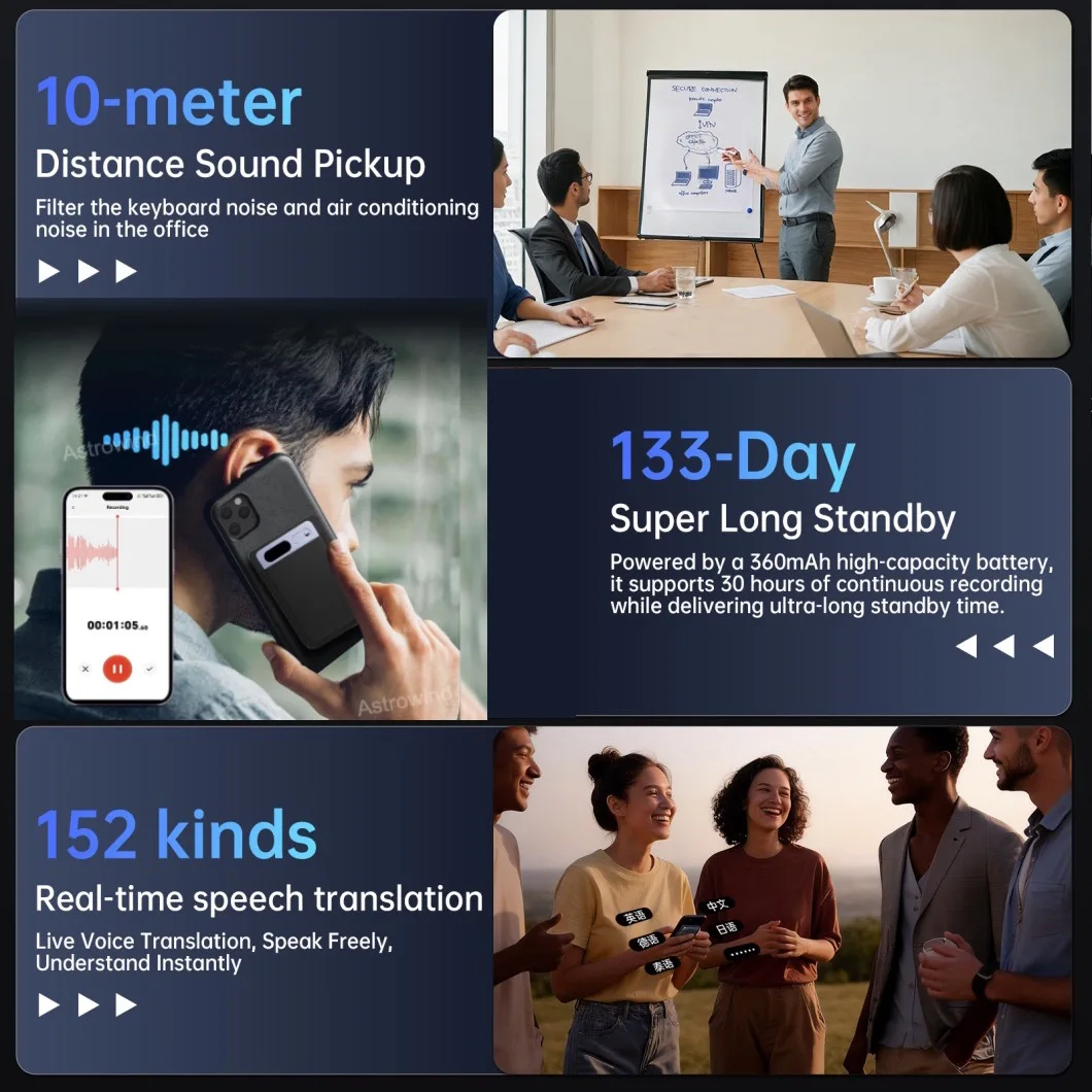 AI Voice Recorder Real Time Speech Translation ChatGPT-5 App Phone Call for Meetings Lectures Calls AI Transcription Transcribe