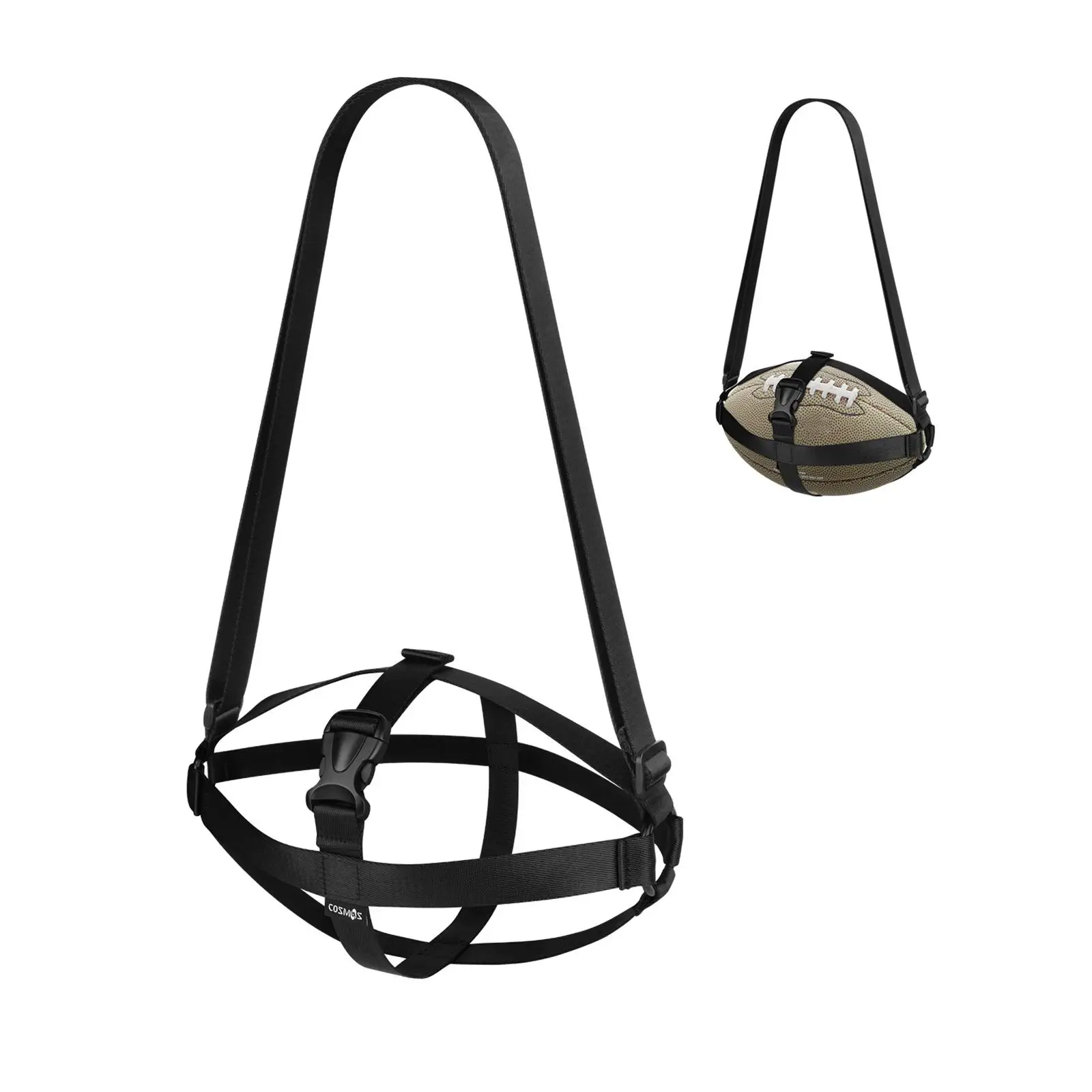 Sports Accessories Adjustable Ball Carrying Sling Rugby Storage Shoulder Strap Secure Fit for Outdoor Training Travel
