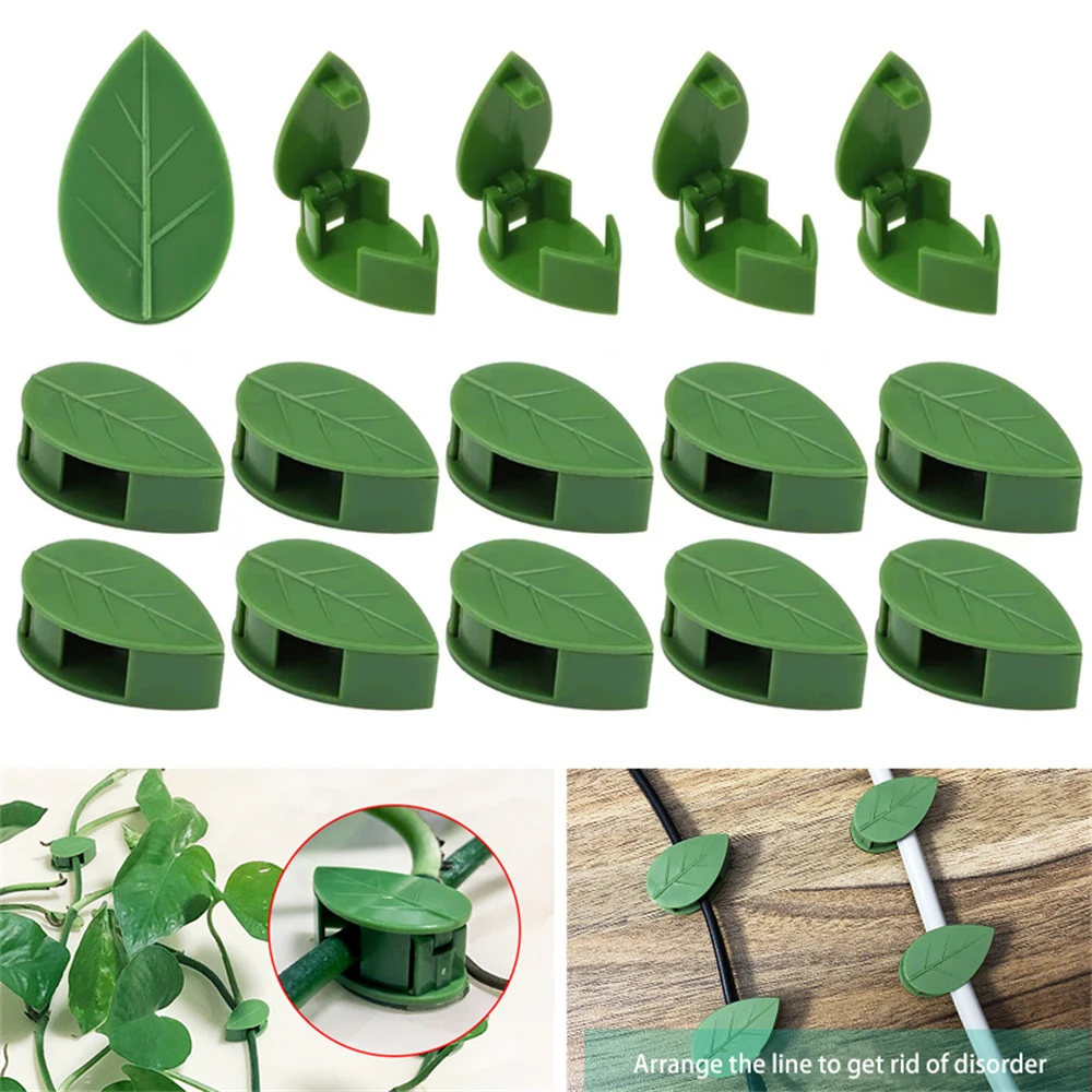 10/30 PCS Plant Climbing Wall Fixture Clips Self-Adhesive Invisible Vines Hook Support Garden Wall Fixer Wire Fixing Snap