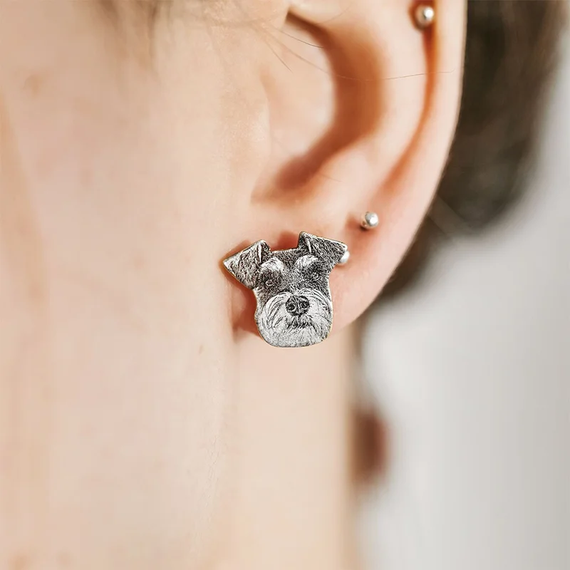 

Customized Dog Photo Earrings · Pet Memorial Jewelry · Gifts for Dog Lovers · Pet Remembrance Earrings · Custom Engraved Earring Jewelry · Personalized Pet Gifts