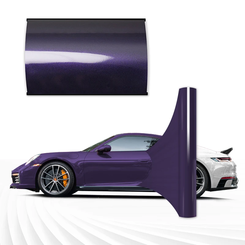 

300+ Color PVC Car Wrap Vinyl Film For Glossy Stretchable PPF Color Paint Protection Car Sticker