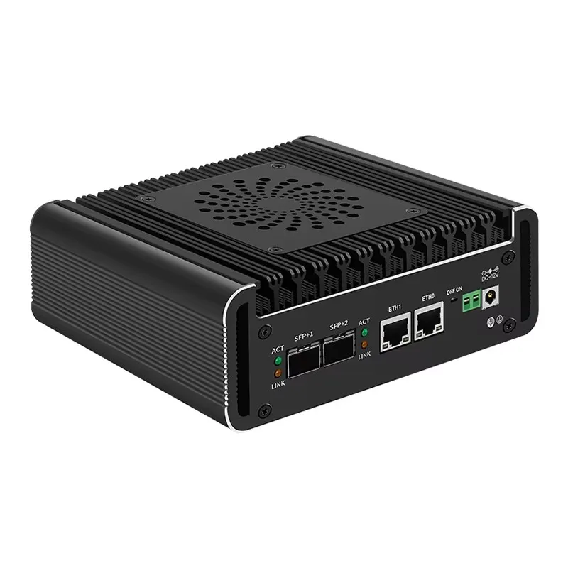BKHD 2x10G SFP Router firewall solido Intel i3 N355 N305 N150 2xi226-V 2.5G Mini PC 2xNVMe 2HD DDR5 pfSense Proxmox ESXi AES-NI