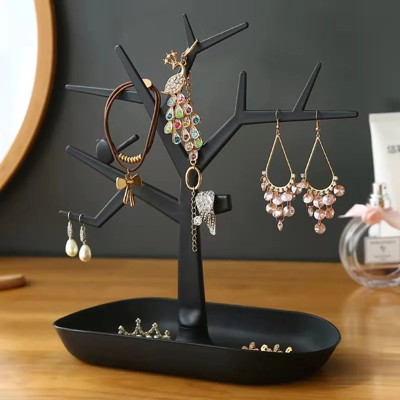 Desktop Necklace Earring Display Frame Cosmetics Ring Jewelry Box Storage Box Key Storage Frame Simple Desktop Furnishing