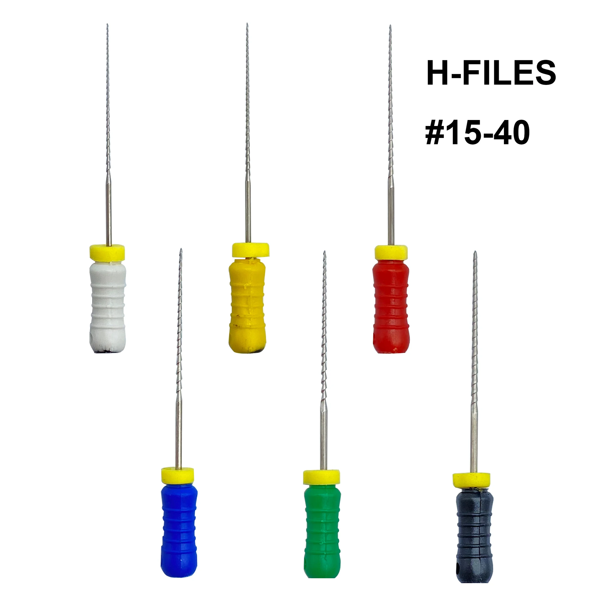 1 caja Root Cannal Endo H File 21mm 25mm 31mm herramientas dentales instrumentos de Endodoncia de acero inoxidable dentista odontología