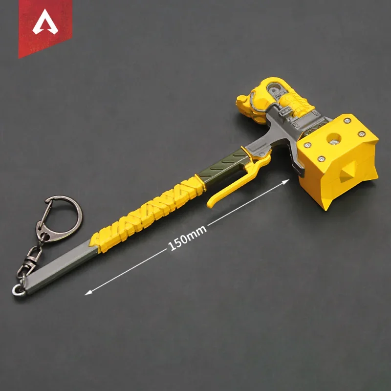 15cm Apex Legends Heirloom Caustic Death Hammer spade da gioco Anime Royal Katana portachiavi modello di arma ornamento regali per ragazzo giocattoli per bambini