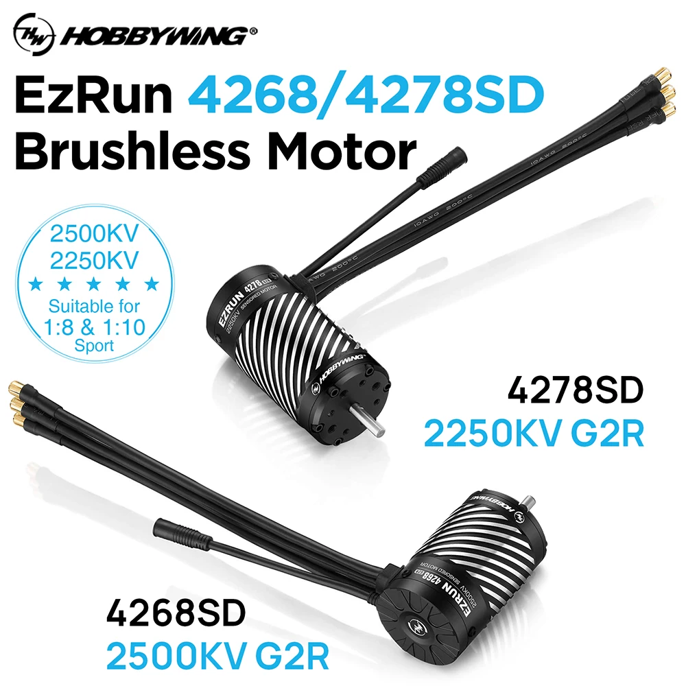 HOBBYWING RC EZRUN 4268/4278 SD G2R бесщеточный двигатель с датчиком lP67 для 1/8 1/10 Monster Trcuk