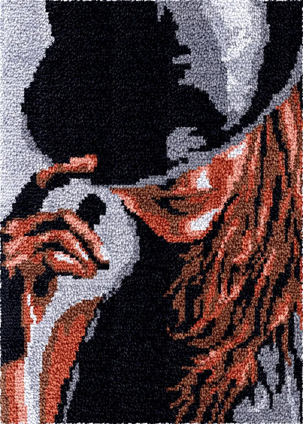 

Girls latch hook kits rugs clearance crafts accessories plastic canvas Knot tapestry package smyrna carpet embroidery making