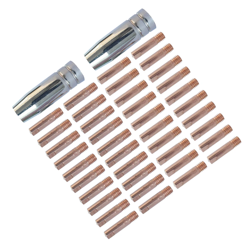 42 Pcs Quality Consumable Set For Mig Torch Gas Nozzles And Contact Tips Manufacturing And Metalworking DIY Accessories Welding