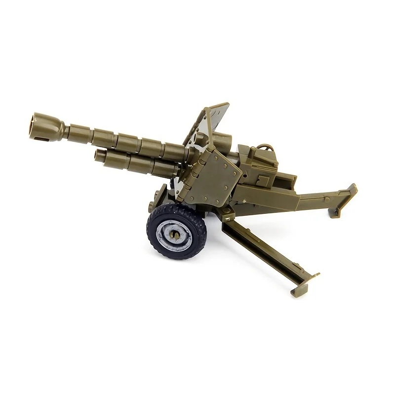1 PC militare modello fai da te cannone obice interessato blocchi educativi regalo di compleanno adatto per bambini militari