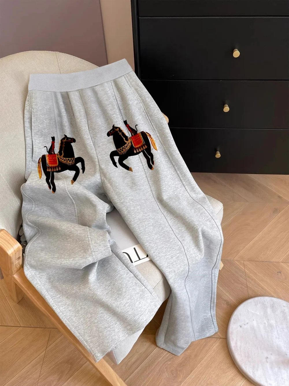 Pantaloni sportivi coreani Sle Casual Age-Defng a gamba larga Uomo Donna Primavera Autunno Faion Pantaloni larghi a tubo dritto