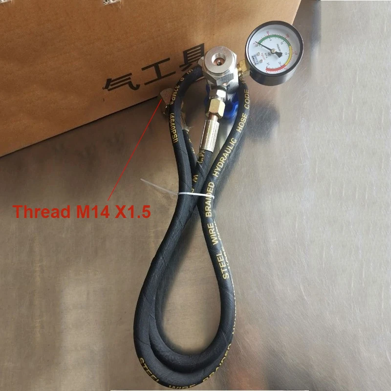 Cqj Type Automatic Hydraulic Accumulator Charging Accessory 16Mpa 25Mpa 40Mpa Thread M14 X1.5 Nitrogen Tool