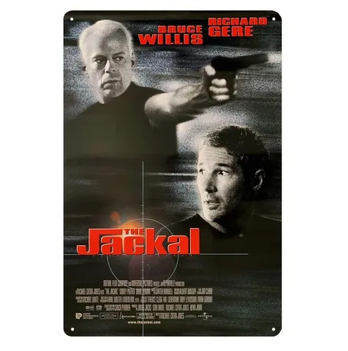 The Jackal Bruce Willis Movie Photo Metal Poster Tin Sign 20x30cm Plaque  -Aluminum