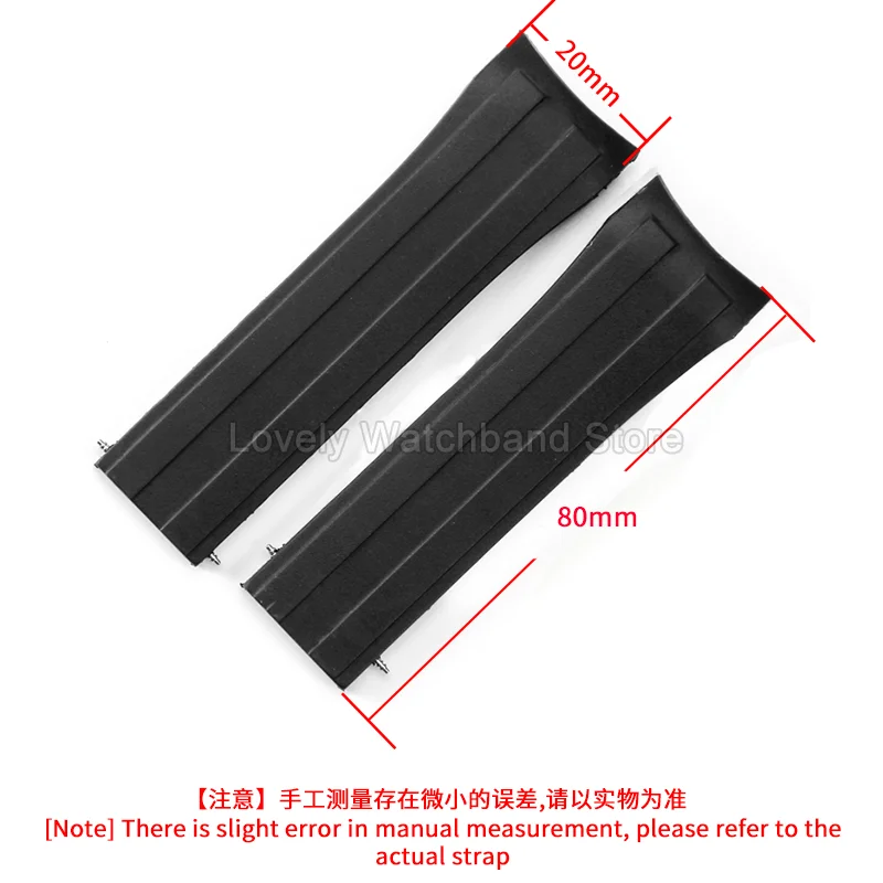 حزام ساعة سيليكون مقاوم للعرق وصديق للبشرة ومضاد للانزلاق لسلسلة MIDO Ocean Star Diver M026 سوار بإبزيم خاص قابل للطي