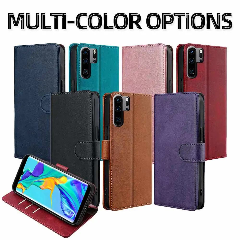 Business Multi-color Protect Cover Case For Huawei P30 P20 Pro p30 Plus P30 P20 Lite 2019 Leather Flip Mobile Phone Case Coque