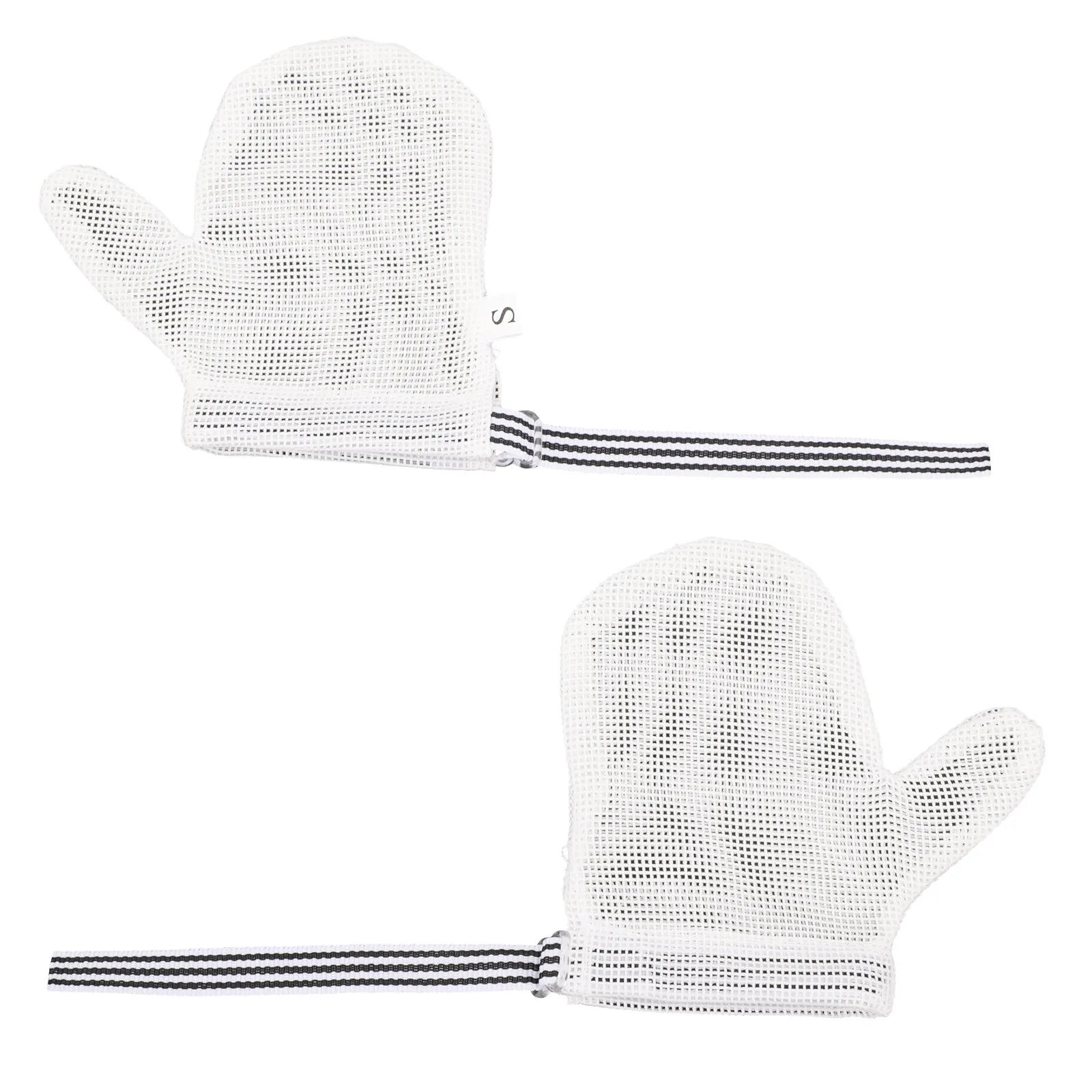 

1Pair Baby Teething Gloves Breathable Mesh Mittens Anti Scratch Adjustable Wrist Lightweight Protection for Newborns