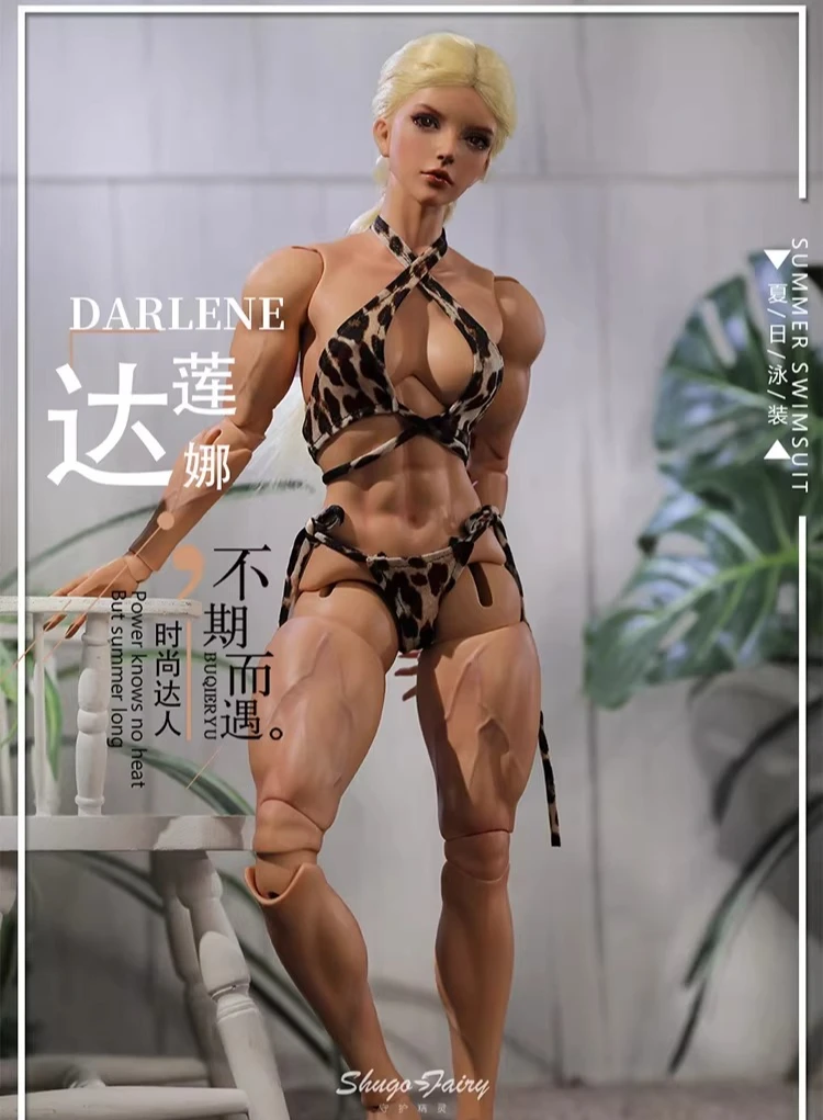 

Кукла BJD 1/4 с мускулистым телом Дарлин Далена, гуманоидная кукла, игрушка для взрослых, 45 см, фигурка