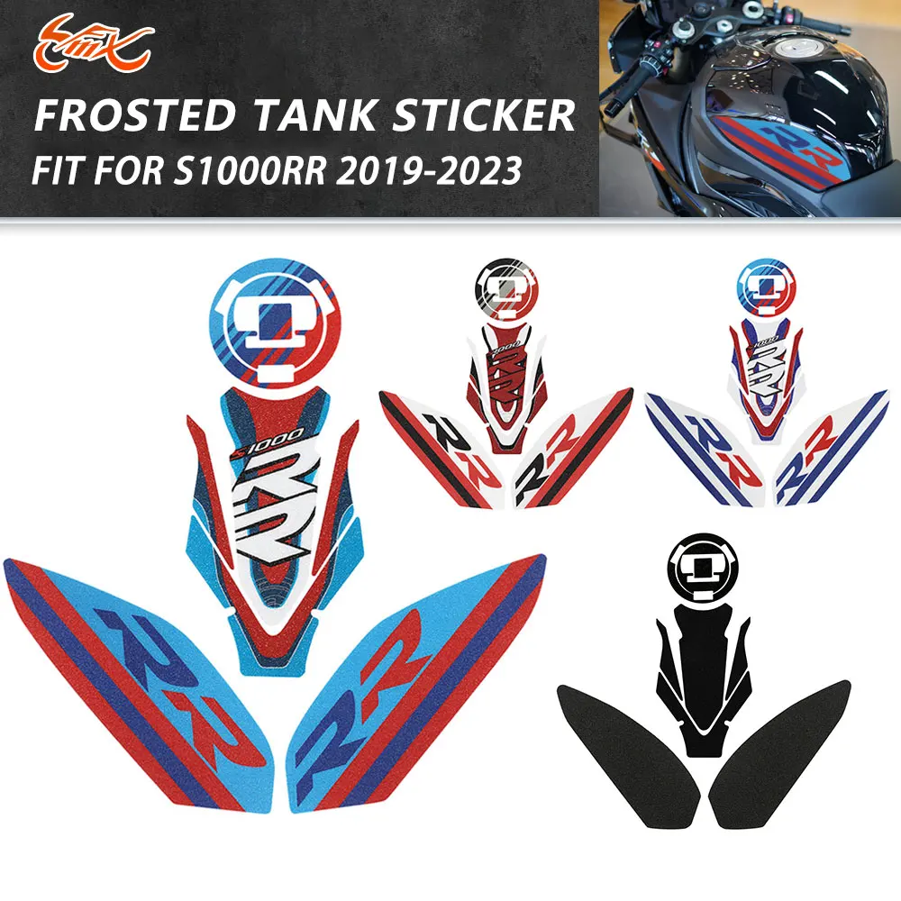 

Fit for S1000RR 2019-2023 Motorcycle Fuel Tank Pad Protection Sticker PVC Frosted Anti-Slip Side Tank Knee Traction Pad Decals