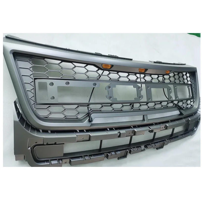 

Matte Black Front Grille For Ford Explorer 2015 2016 2017 2018 Upgrade F150 Style Racing Grills Car Auto Body Parts