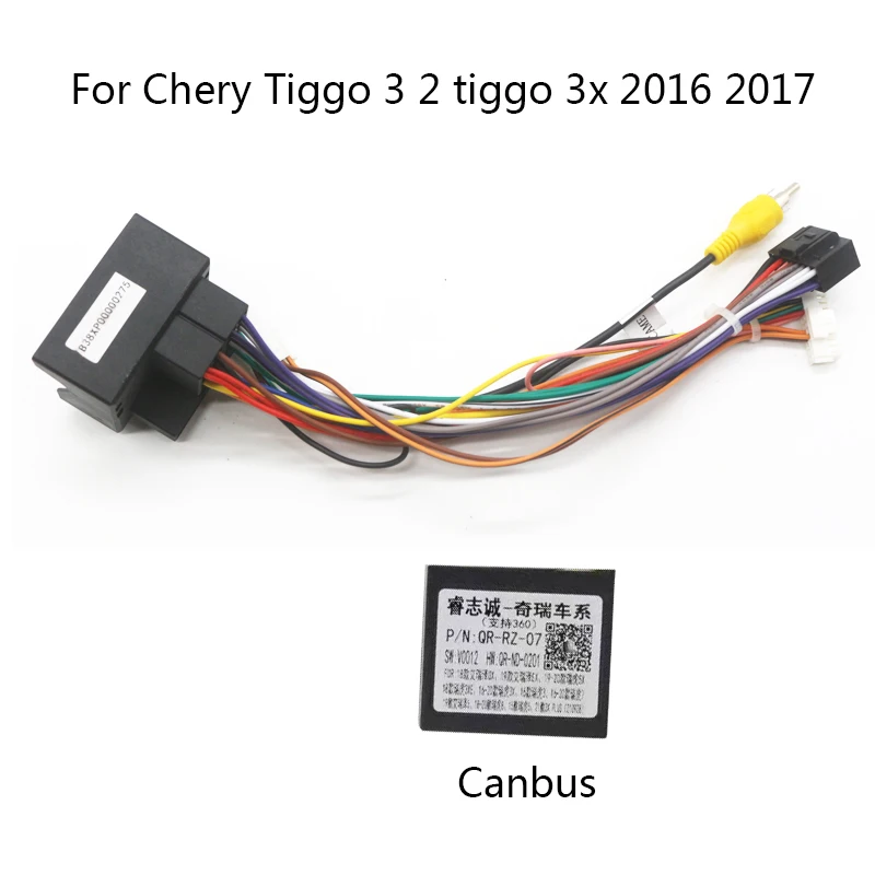 

Android Car Radio Harness Accessories Wire Wiring Adapter Connector Plug Universal cable For Chery Tiggo 3 2 tiggo 3x 2016 2017