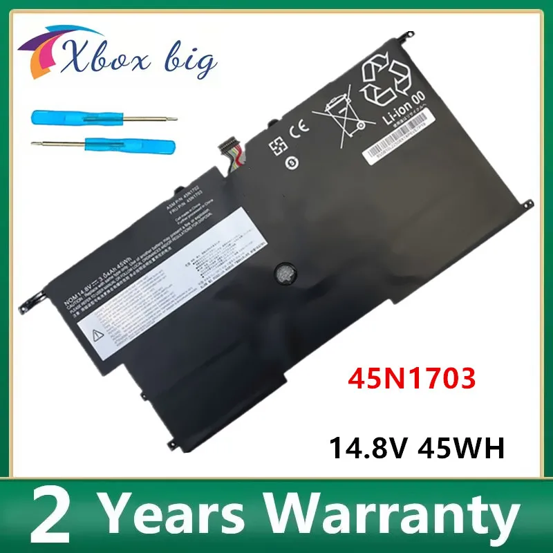 14.8V 45wh New Original X1 Laptop Battery 45N1700 45N1701 45N1702 45N1703 For Lenovo ThinkPad X1 Carbon Gen 2 20A7 20A8 2014