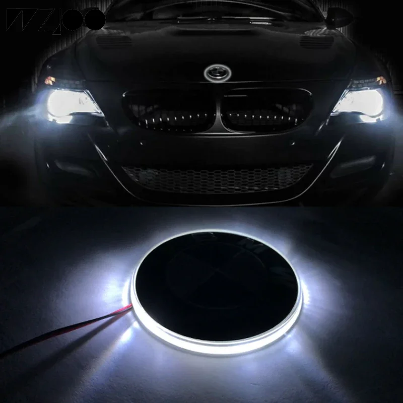 82mm LED emblem light Car Sticker Logo Badge Emblem Lamp Light For BMW 3 5 7 Series LED emblem light