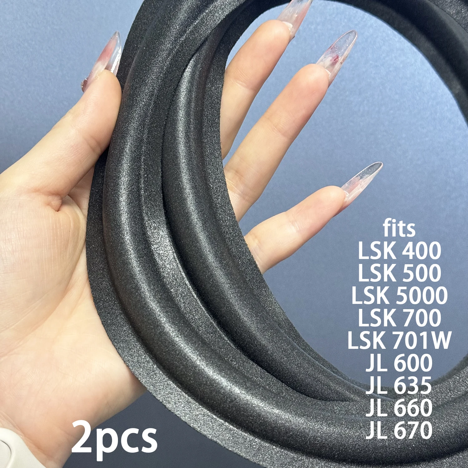 Fits Kenwood LSK 400 LSK 500 LSK 5000 LSK 700 LSK 701W JL 600 JL 635 JL 660 JL 670 SPEAKER Repair Part 12" Woofer Foam Edge Kit