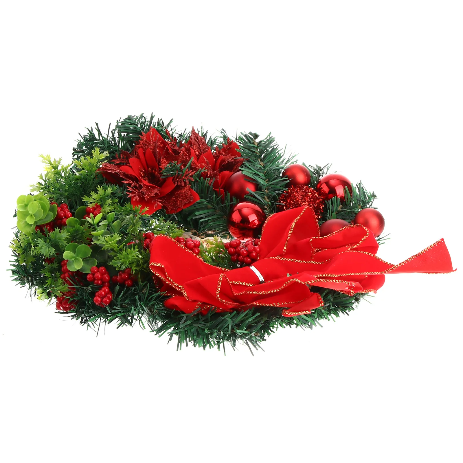 

1Pcs Christmas Jesus Wreath Door Window Hanging Ornament Artificial Wreath for Holiday Home Decor Xmas Supply Indoor Outdoor