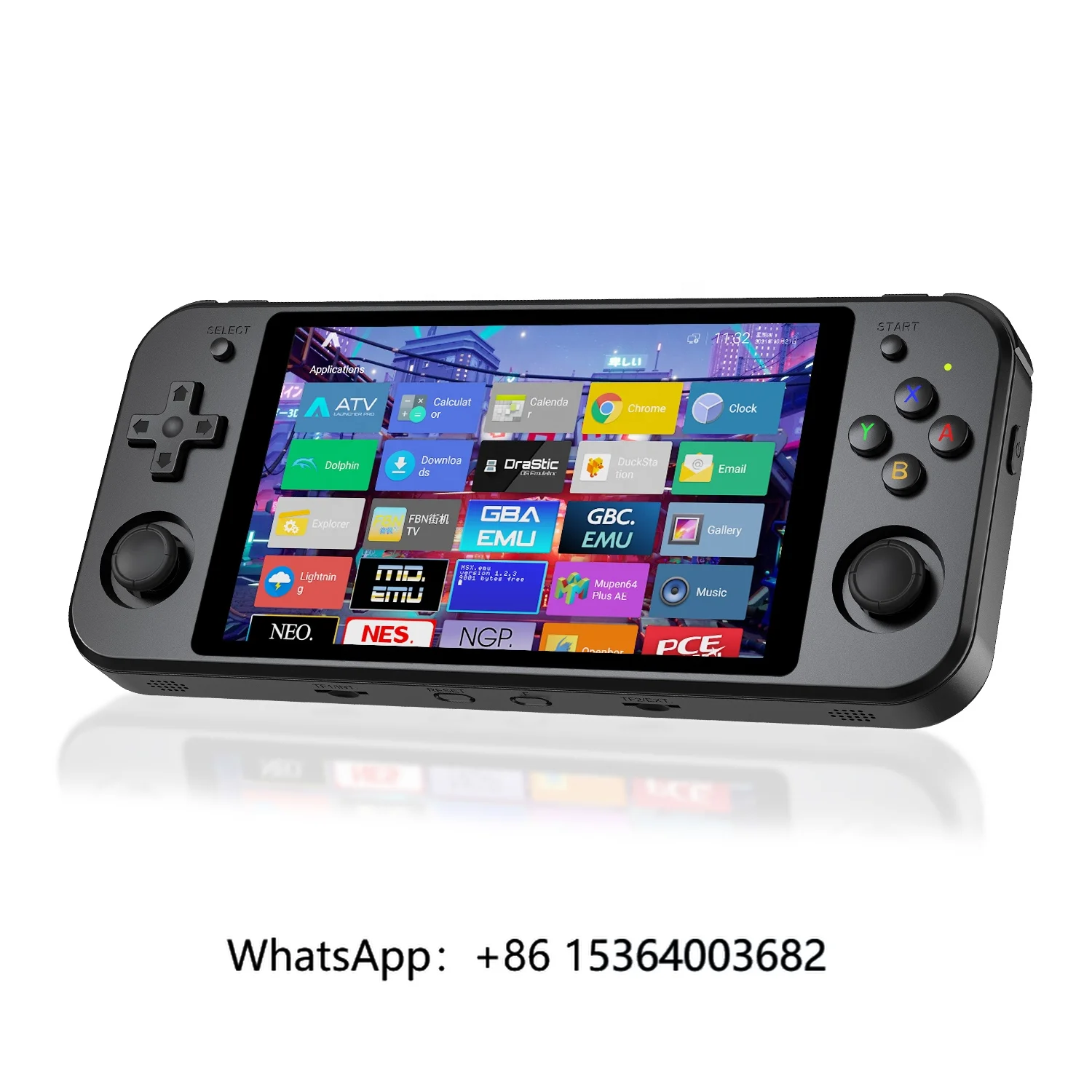 

TJXL-2022 New Arrival 5.36 Inch IPS Screen Rg552 Pocket Game Console Retro Built in 4000+ Classic Games Wifi