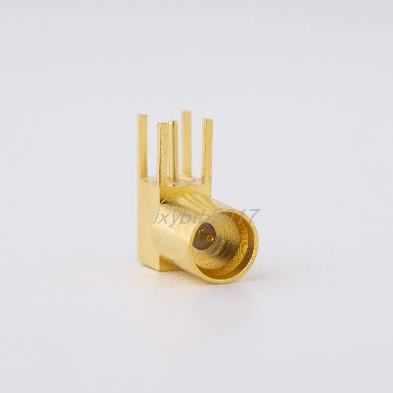 SMP-JWHD-L Codo RF enchufado en miniatura macho SMP-JWE Base fija Placa PCB Conector de acoplamiento ciego