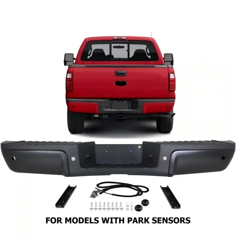 Step Bumper For 2008-2012 Ford F-250 Super Duty With Object Sensor Holes Rear